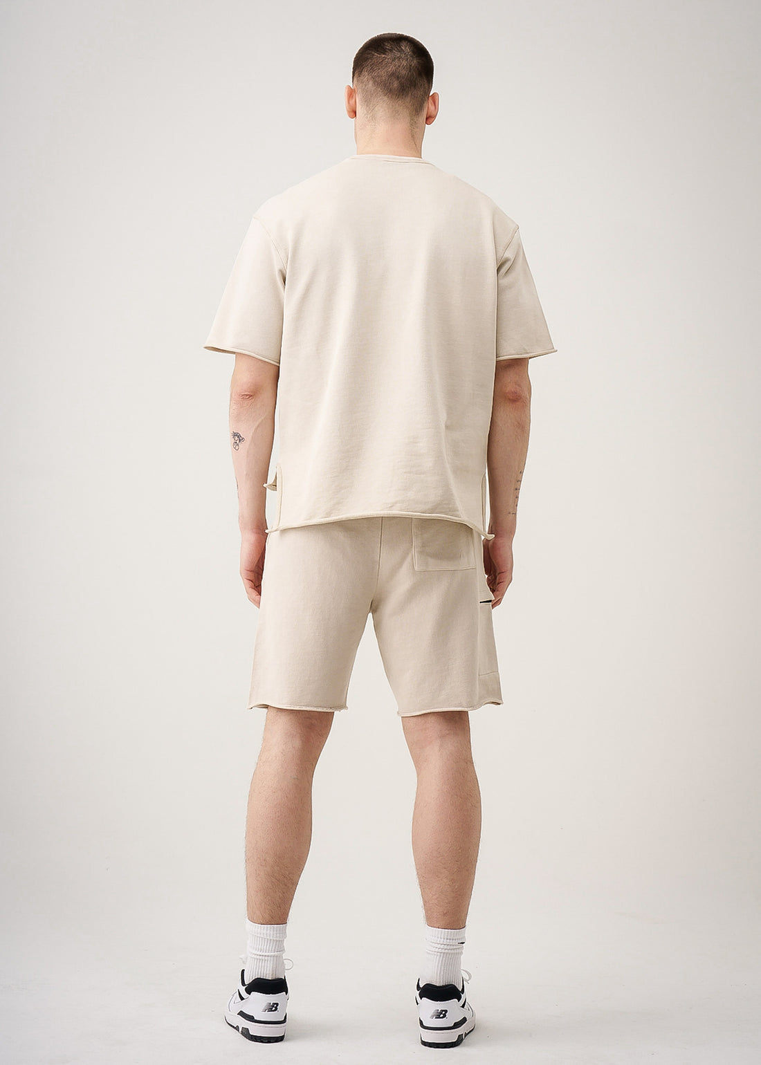 315 GSM French Terry Garment Dye Cropped Short Set