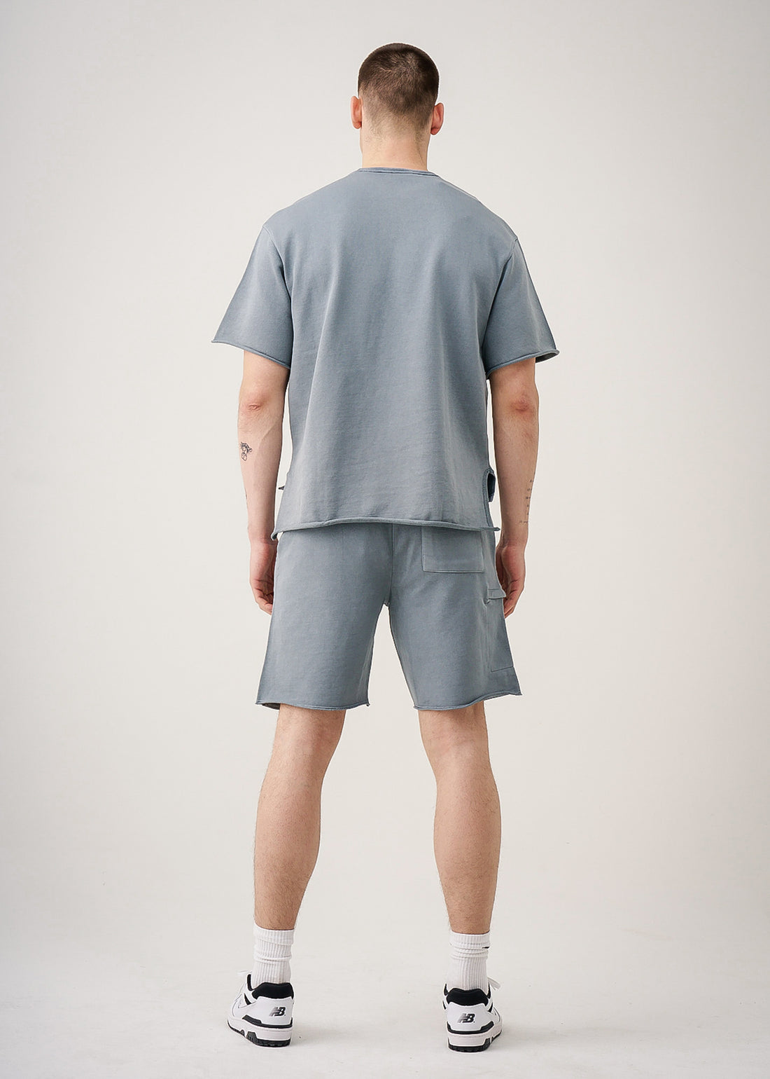 315 GSM French Terry Garment Dye Cropped Short Set